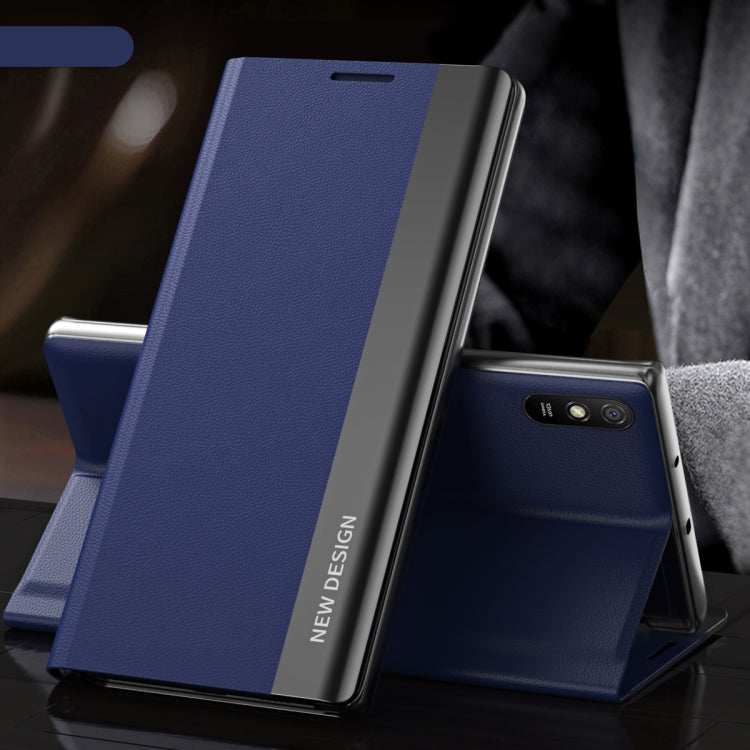 Side Electroplated Magnetic Ultra-Thin Horizontal Flip Leather Case with Holder, For Xiaomi Redmi 10, For Xiaomi Redmi Note 10 5G, For Xiaomi Redmi Note10 4G, For Xiaomi Redmi 9A, For Xiaomi Redmi 9C, For Xiaomi Redmi Note 9 Pro Max
