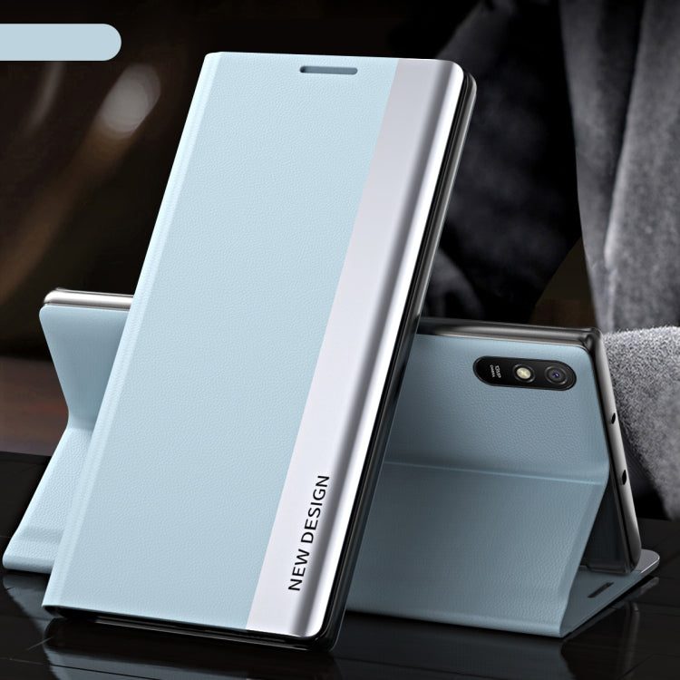 Side Electroplated Magnetic Ultra-Thin Horizontal Flip Leather Case with Holder, For Xiaomi Redmi 10, For Xiaomi Redmi Note 10 5G, For Xiaomi Redmi Note10 4G, For Xiaomi Redmi 9A, For Xiaomi Redmi 9C, For Xiaomi Redmi Note 9 Pro Max