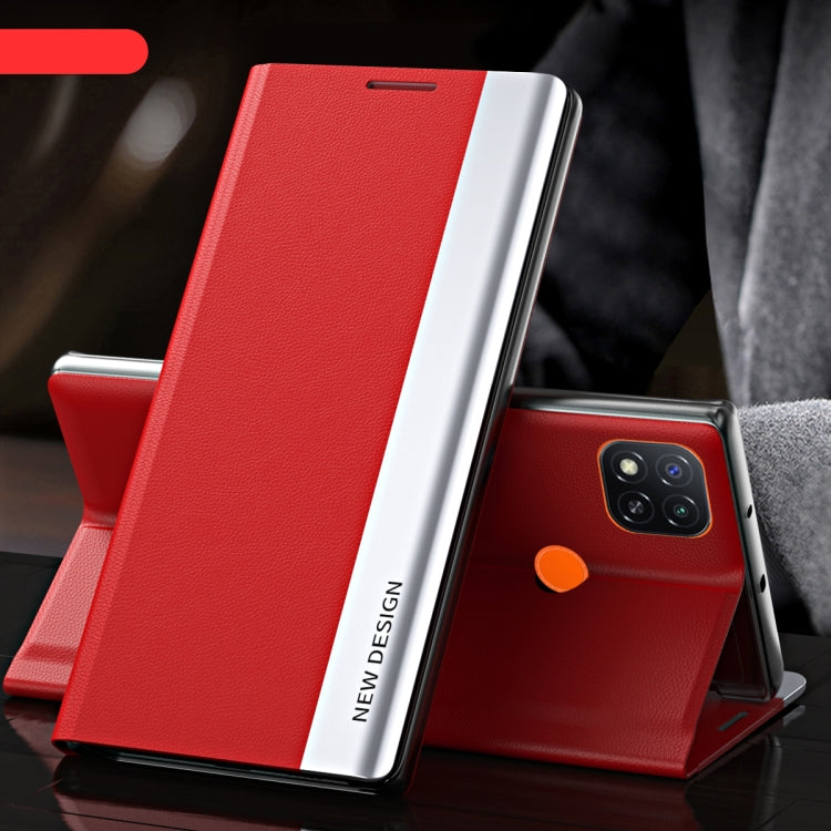 Side Electroplated Magnetic Ultra-Thin Horizontal Flip Leather Case with Holder, For Xiaomi Redmi 10, For Xiaomi Redmi Note 10 5G, For Xiaomi Redmi Note10 4G, For Xiaomi Redmi 9A, For Xiaomi Redmi 9C, For Xiaomi Redmi Note 9 Pro Max