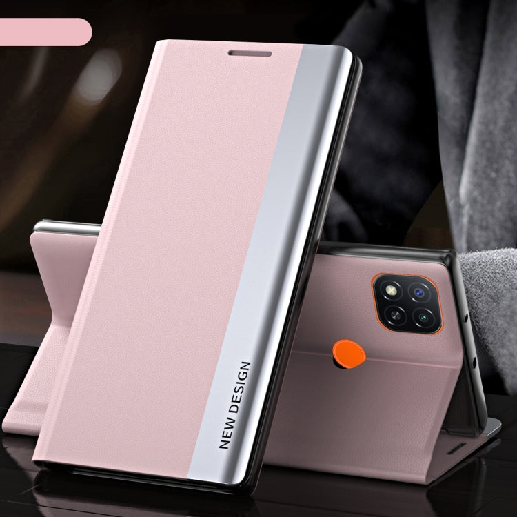 Side Electroplated Magnetic Ultra-Thin Horizontal Flip Leather Case with Holder, For Xiaomi Redmi 10, For Xiaomi Redmi Note 10 5G, For Xiaomi Redmi Note10 4G, For Xiaomi Redmi 9A, For Xiaomi Redmi 9C, For Xiaomi Redmi Note 9 Pro Max