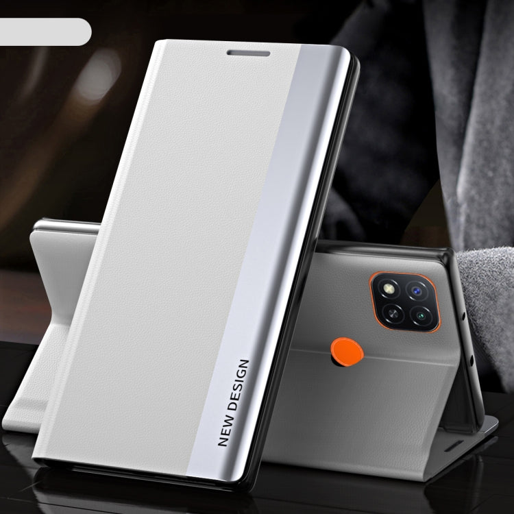 Side Electroplated Magnetic Ultra-Thin Horizontal Flip Leather Case with Holder, For Xiaomi Redmi 10, For Xiaomi Redmi Note 10 5G, For Xiaomi Redmi Note10 4G, For Xiaomi Redmi 9A, For Xiaomi Redmi 9C, For Xiaomi Redmi Note 9 Pro Max