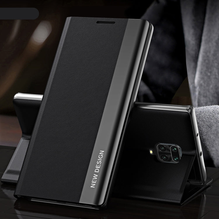 Side Electroplated Magnetic Ultra-Thin Horizontal Flip Leather Case with Holder, For Xiaomi Redmi 10, For Xiaomi Redmi Note 10 5G, For Xiaomi Redmi Note10 4G, For Xiaomi Redmi 9A, For Xiaomi Redmi 9C, For Xiaomi Redmi Note 9 Pro Max