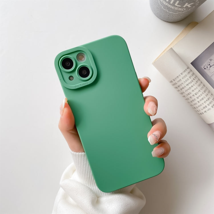 Straight-Edge Solid Color Liquid Silicone Shockproof Full Coverage Protective Case, For iPhone 13 Pro Max, For iPhone 13, For iPhone 13 Pro