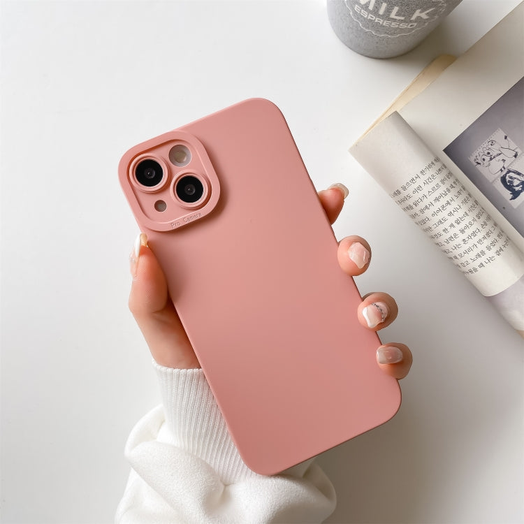 Straight-Edge Solid Color Liquid Silicone Shockproof Full Coverage Protective Case, For iPhone 13 Pro Max, For iPhone 13, For iPhone 13 Pro