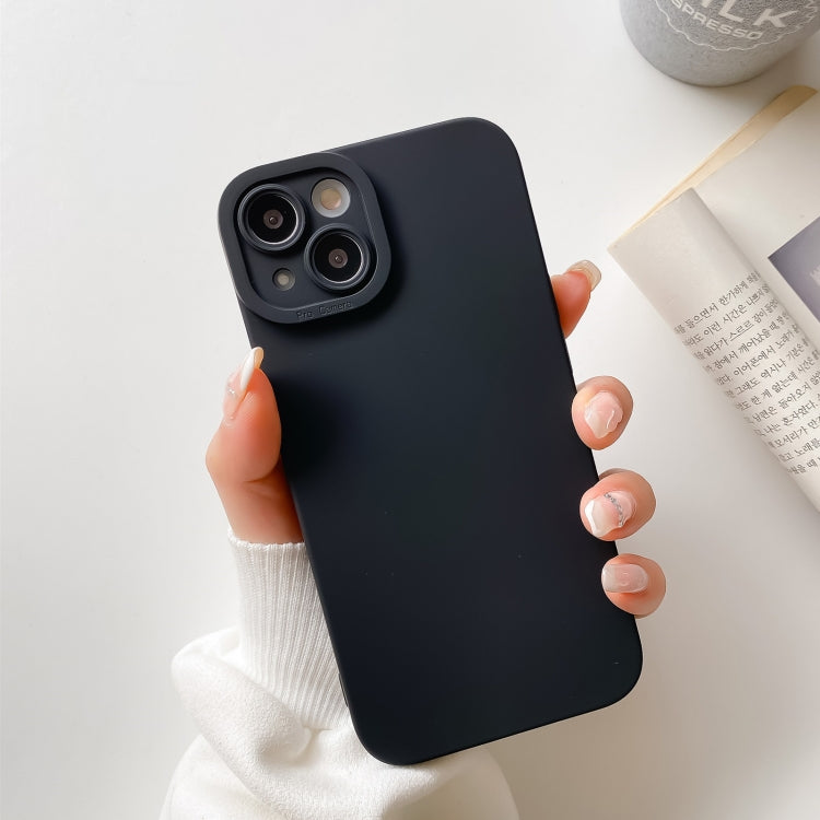 Straight-Edge Solid Color Liquid Silicone Shockproof Full Coverage Protective Case, For iPhone 13 Pro Max, For iPhone 13, For iPhone 13 Pro