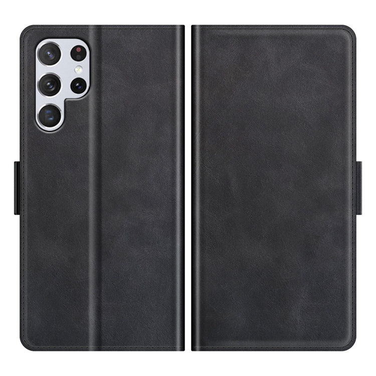 For Samsung Galaxy S22 Ultra 5G Dual-side Magnetic Buckle Horizontal Flip Leather Case with Holder & Card Slots & Wallet, For Samsung Galaxy S22 Ultra 5G