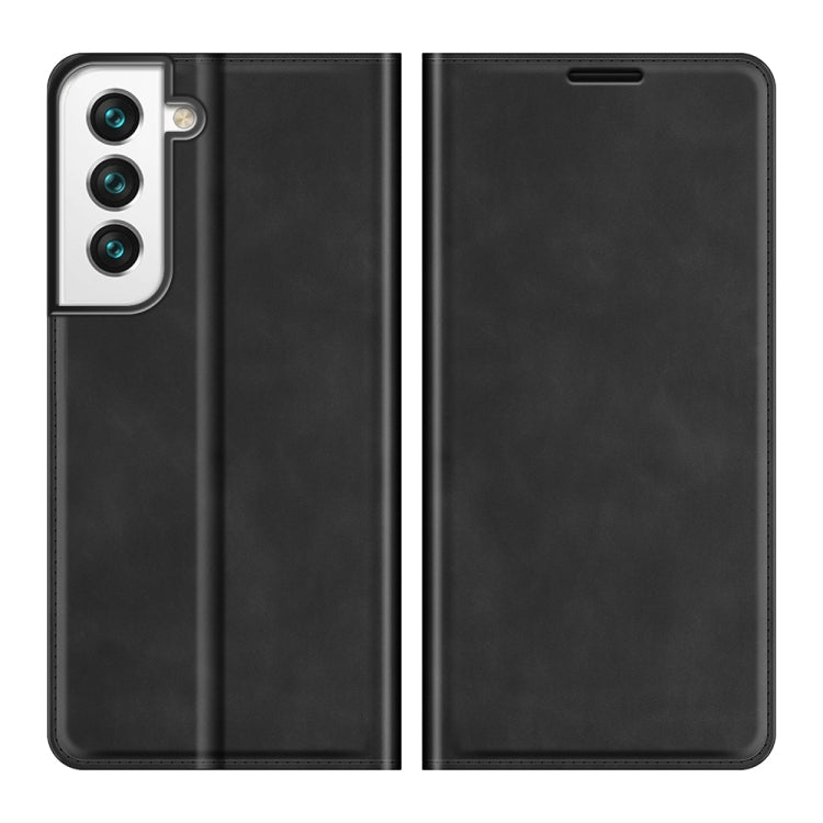 For Samsung Galaxy S22 5G Retro-skin Business Magnetic Suction Leather Case with Holder & Card Slots & Wallet, For Samsung Galaxy S22 5G
