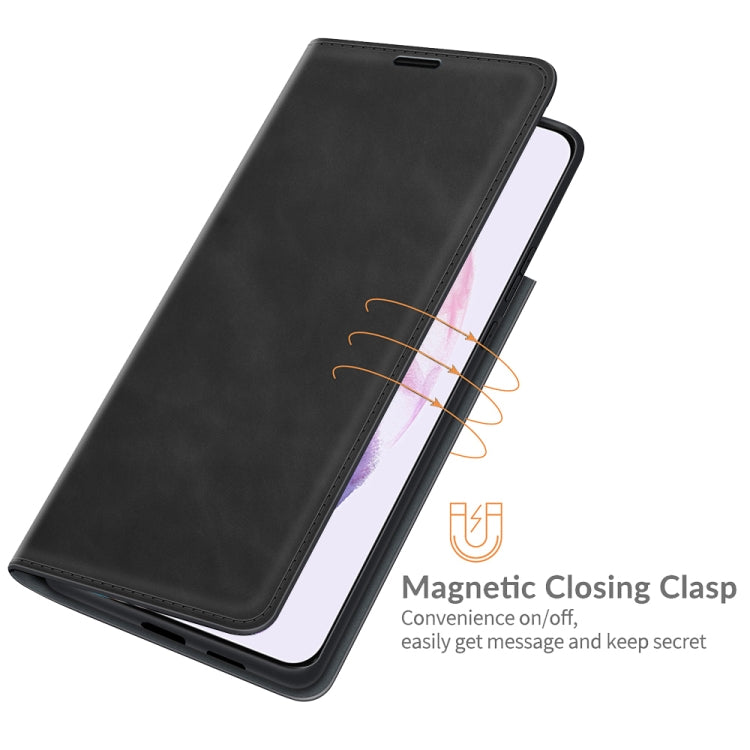 For Samsung Galaxy S22 5G Retro-skin Business Magnetic Suction Leather Case with Holder & Card Slots & Wallet, For Samsung Galaxy S22 5G