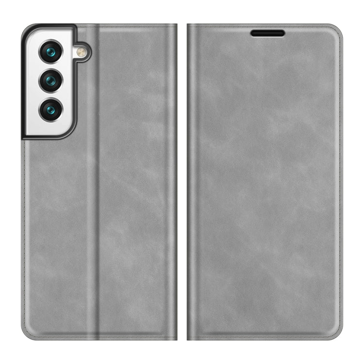 For Samsung Galaxy S22 5G Retro-skin Business Magnetic Suction Leather Case with Holder & Card Slots & Wallet, For Samsung Galaxy S22 5G