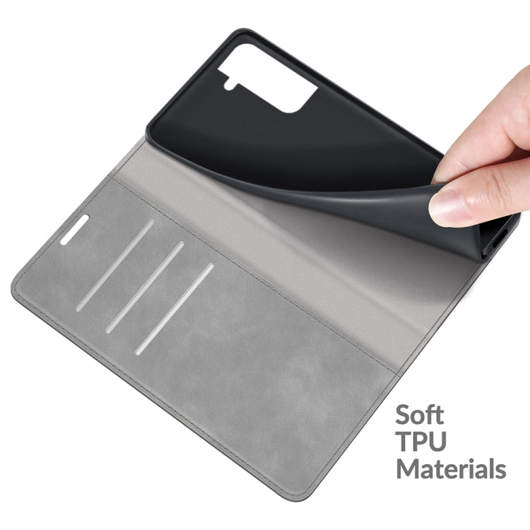 For Samsung Galaxy S22 5G Retro-skin Business Magnetic Suction Leather Case with Holder & Card Slots & Wallet, For Samsung Galaxy S22 5G