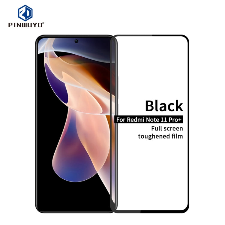 PINWUYO 9H 2.5D Full Screen Tempered Glass Film, For Xiaomi Redmi Note 11 Pro, For OPPO A55 4G, For OPPO Realme 8i, For OPPO A55 5G, For Xiaomi Redmi Note 11