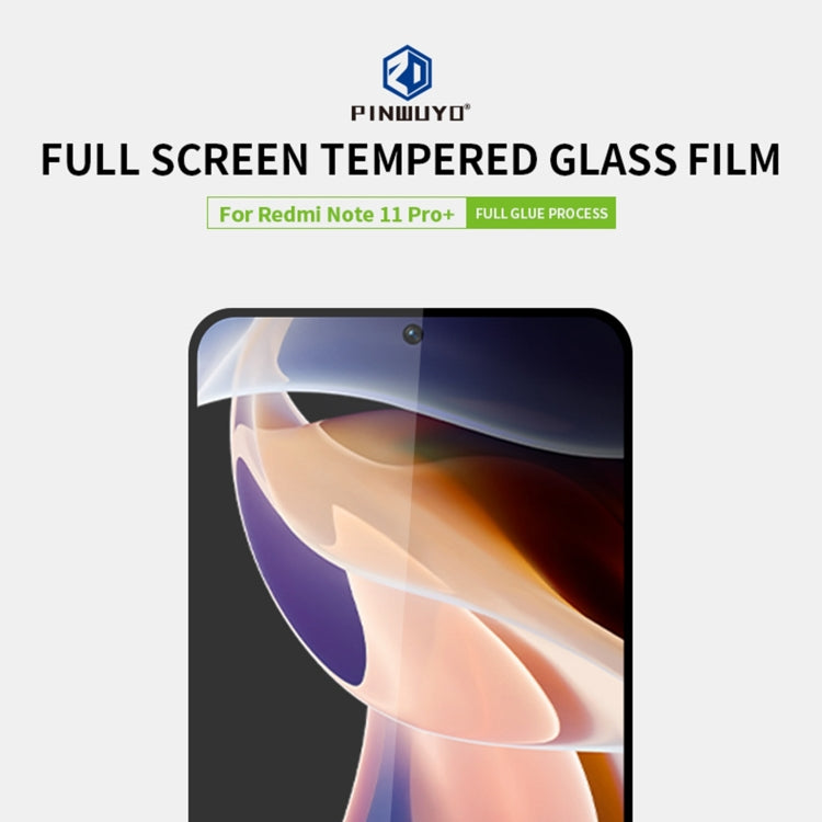 PINWUYO 9H 2.5D Full Screen Tempered Glass Film, For Xiaomi Redmi Note 11 Pro, For OPPO A55 4G, For OPPO Realme 8i, For OPPO A55 5G, For Xiaomi Redmi Note 11