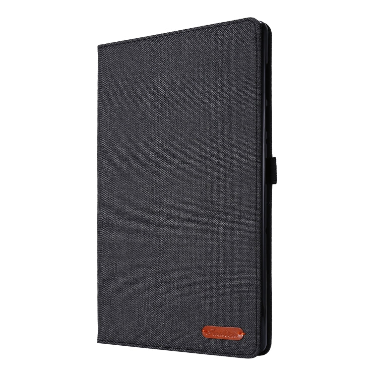Horizontal Flip Fabric PU Leather Tablet Case with Card Slots & Holder, For OPPO Realme Pad