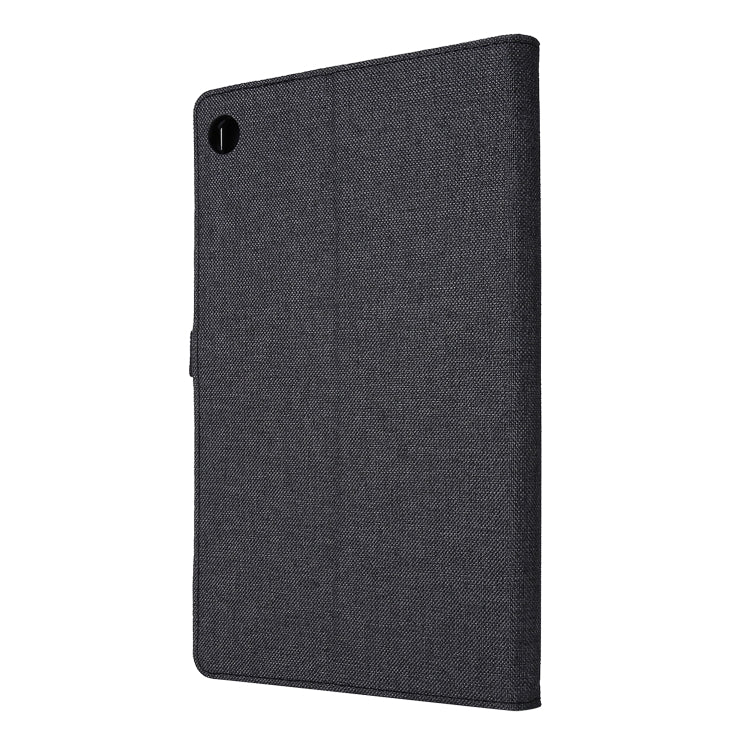 Horizontal Flip Fabric PU Leather Tablet Case with Card Slots & Holder, For OPPO Realme Pad