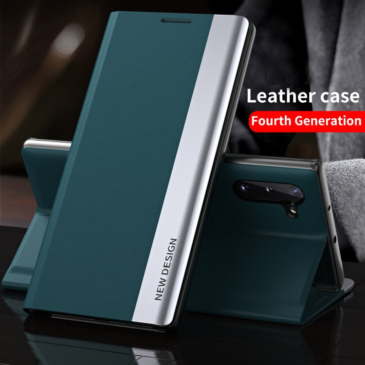 Side Electroplated Magnetic Ultra-Thin Horizontal Flip Leather Case with Holder, For Xiaomi Mi 11T / 11T Pro