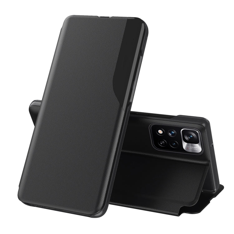 Attraction Flip Holder Leather Phone Case, For Xiaomi Redmi Note 11, For Xiaomi Redmi Note 11 Pro