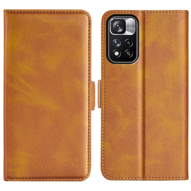 For Xiaomi Redmi Note 11 Pro / Note 11 Pro+ Dual-side Magnetic Buckle Horizontal Flip Leather Case with Holder & Card Slots & Wallet, For Xiaomi Redmi Note 11 Pro
