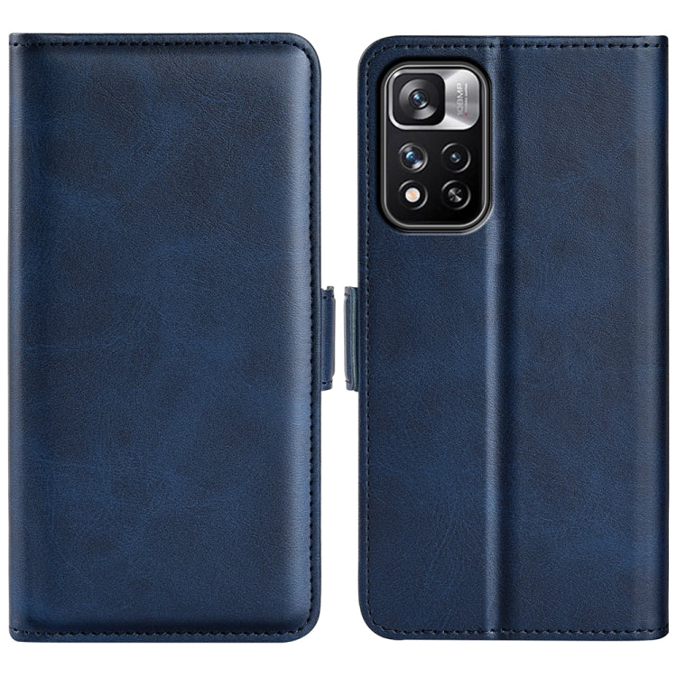 For Xiaomi Redmi Note 11 Pro / Note 11 Pro+ Dual-side Magnetic Buckle Horizontal Flip Leather Case with Holder & Card Slots & Wallet, For Xiaomi Redmi Note 11 Pro