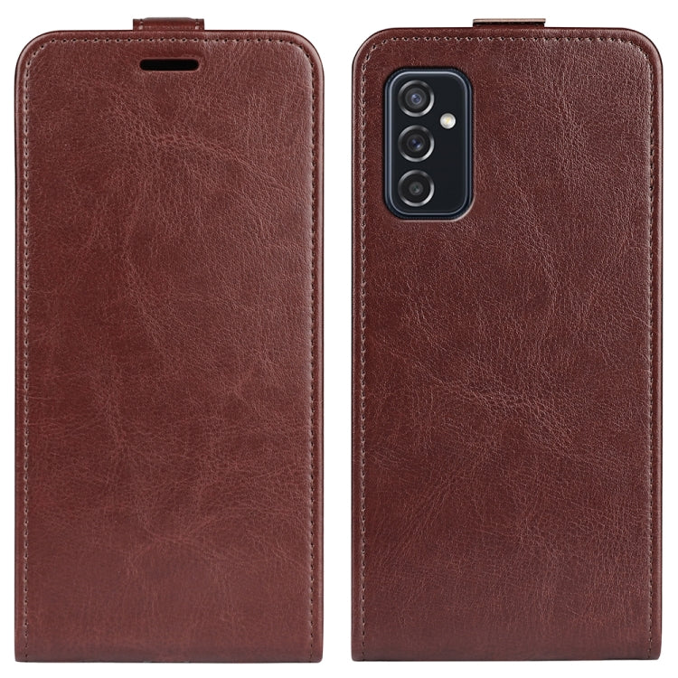 For Samsung Galaxy M52 5G R64 Texture Single Vertical Flip Leather Protective Case with Card Slots & Photo Frame, For Galaxy M52 5G