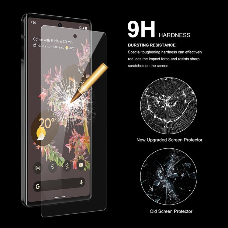 5 PCS For Google Pixel 6 ENKAY Hat-Prince 0.26mm 9H 2.5D Curved Edge Tempered Glass Screen Film, 5 PCS