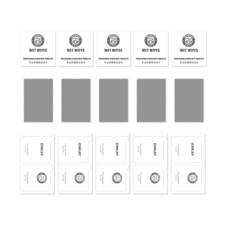 5 PCS For Google Pixel 6 ENKAY Hat-Prince 0.26mm 9H 2.5D Curved Edge Tempered Glass Screen Film, 5 PCS