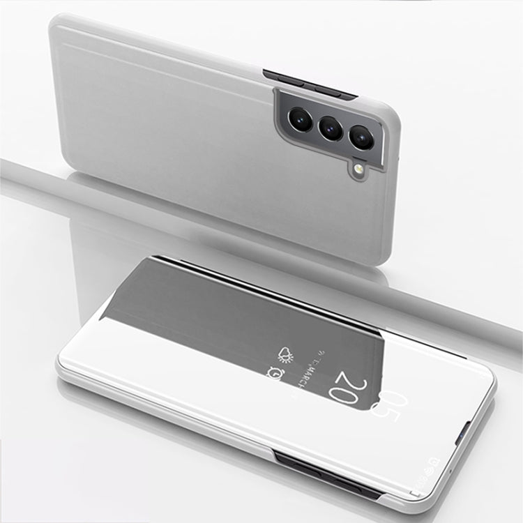 Plated Mirror Horizontal Flip Leather Case with Holder, For Samsung Galaxy S22 5G, For Samsung Galaxy S22 Plus 5G, For Samsung Galaxy S22 Ultra 5G