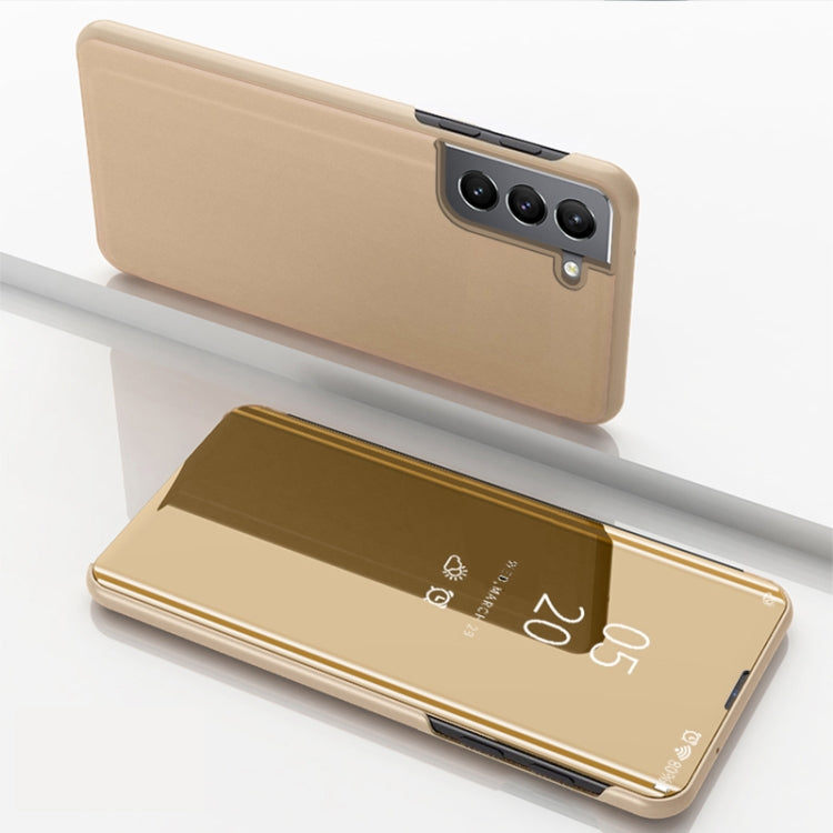 Plated Mirror Horizontal Flip Leather Case with Holder, For Samsung Galaxy S22 5G, For Samsung Galaxy S22 Plus 5G, For Samsung Galaxy S22 Ultra 5G