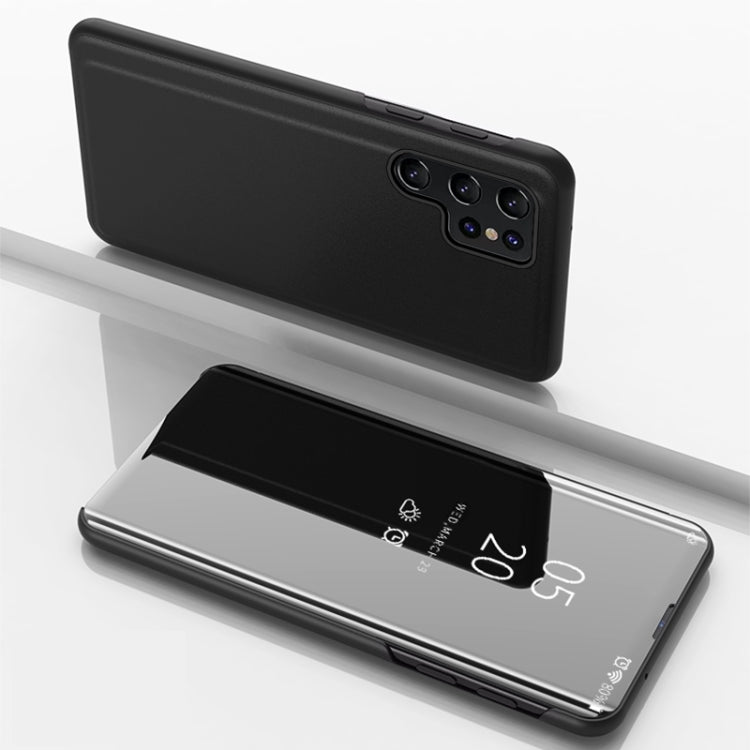 Plated Mirror Horizontal Flip Leather Case with Holder, For Samsung Galaxy S22 5G, For Samsung Galaxy S22 Plus 5G, For Samsung Galaxy S22 Ultra 5G