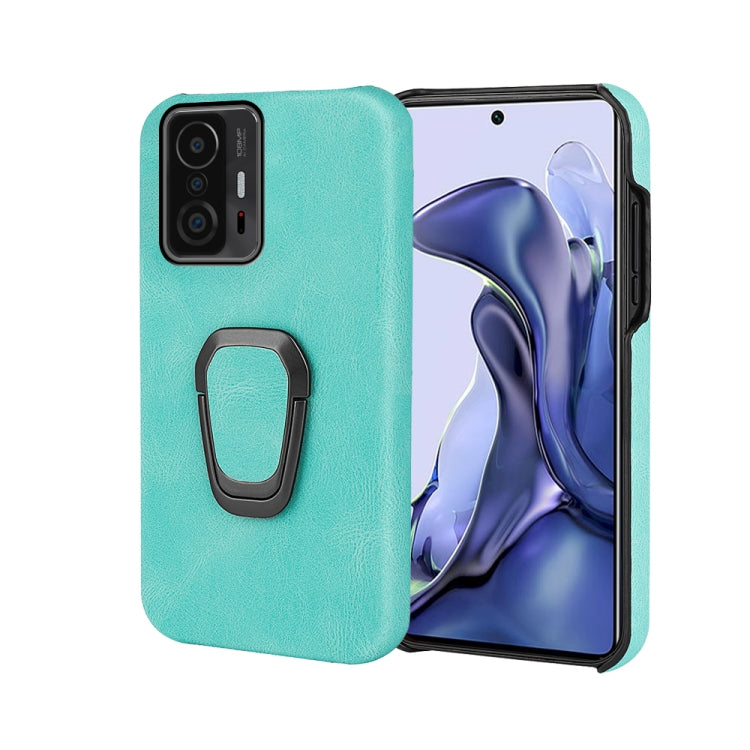 Ring Holder PU Phone Case For Xiaomi Mi 11T / 11T Pro, For Xiaomi Mi 11T / 11T Pro