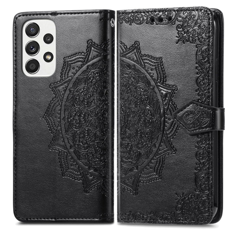 Mandala Flower Embossed Leather Case, For Samsung Galaxy A33 5G