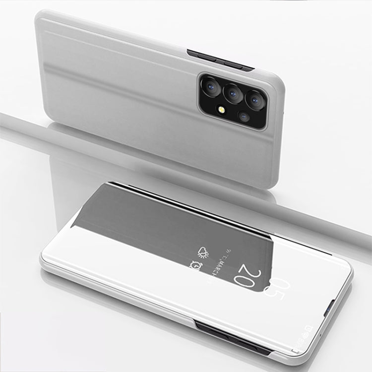 Plated Mirror Flip Leather Case with Holder, For Samsung Galaxy A53 5G, For Samsung Galaxy A33 5G, For Samsung Galaxy A73 5G