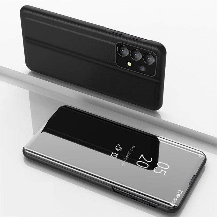 Plated Mirror Flip Leather Case with Holder, For Samsung Galaxy A53 5G, For Samsung Galaxy A33 5G, For Samsung Galaxy A73 5G
