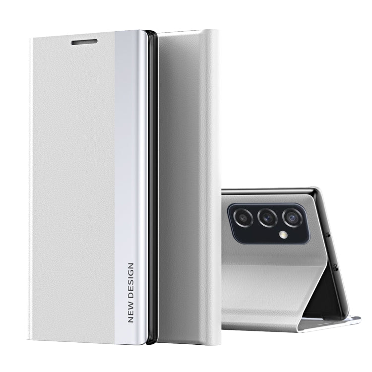 Side Electroplated Magnetic Flip Leather Case with Holder, For Samsung Galaxy A33 5G, For Samsung Galaxy A53 5G, For Samsung Galaxy A73 5G