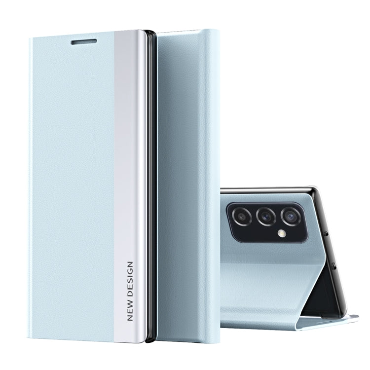 Side Electroplated Magnetic Flip Leather Case with Holder, For Samsung Galaxy A33 5G, For Samsung Galaxy A53 5G, For Samsung Galaxy A73 5G