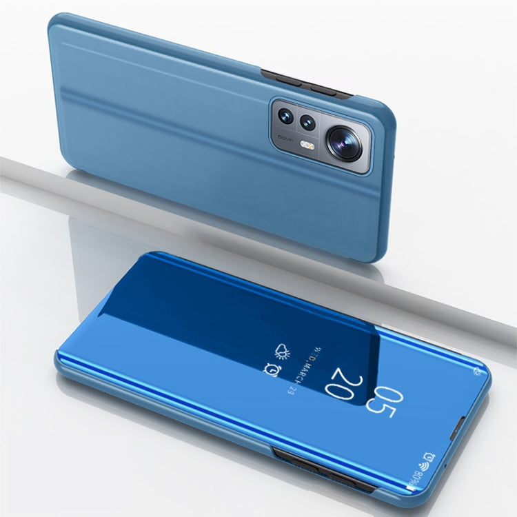 Plated Mirror Horizontal Flip Leather Case with Holder, For Xiaomi 12 / 12X, For Xiaomi 12 Pro