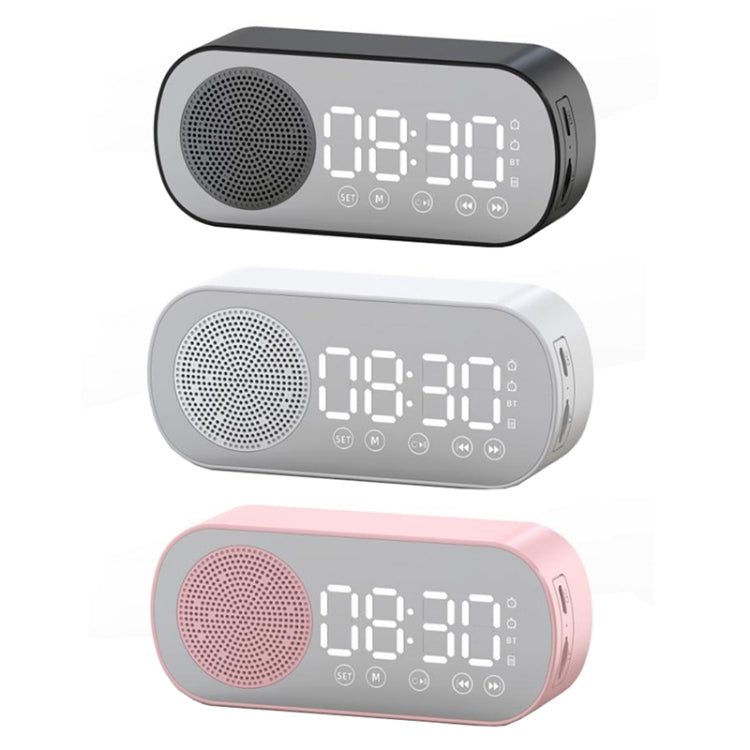 Z7 Digital Bluetooth 5.0 Speaker Multi-function Mirror Alarm Clock FM Radio, Z7 (Black), Z7 (White), Z7 (Pink)