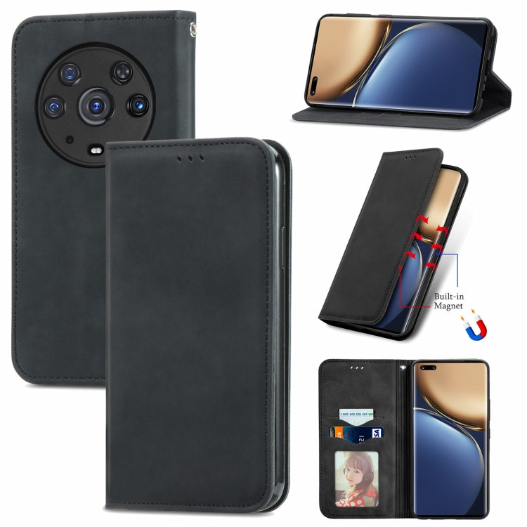 Retro Skin Feel Magnetic Horizontal Flip Leather Phone Case, For Honor Magic3 Pro, For Honor Magic3