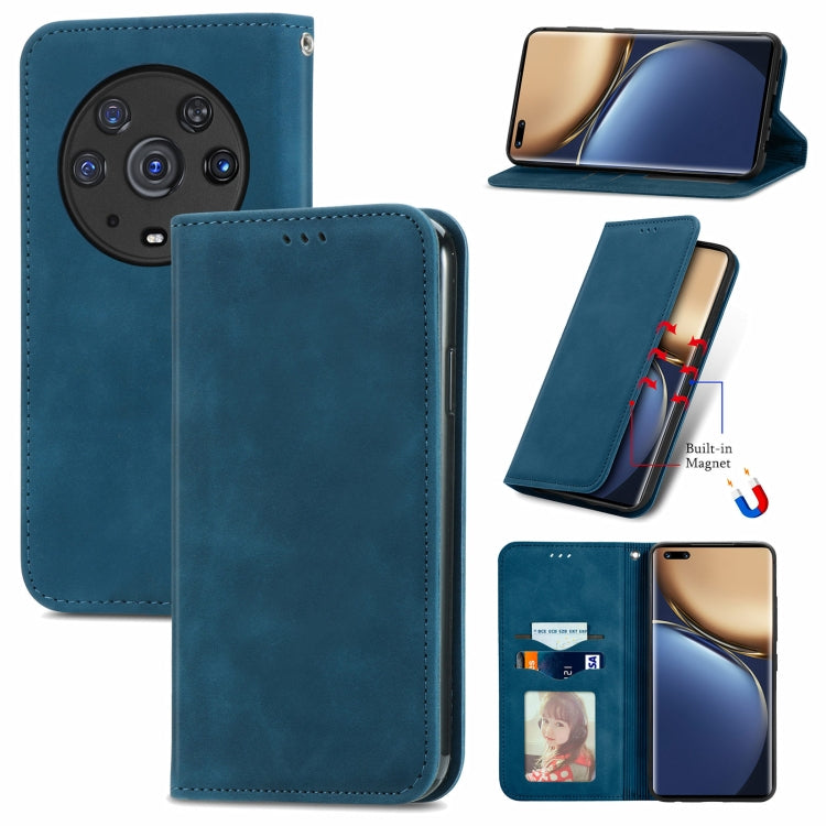 Retro Skin Feel Magnetic Horizontal Flip Leather Phone Case, For Honor Magic3 Pro, For Honor Magic3