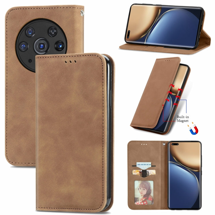 Retro Skin Feel Magnetic Horizontal Flip Leather Phone Case, For Honor Magic3 Pro, For Honor Magic3