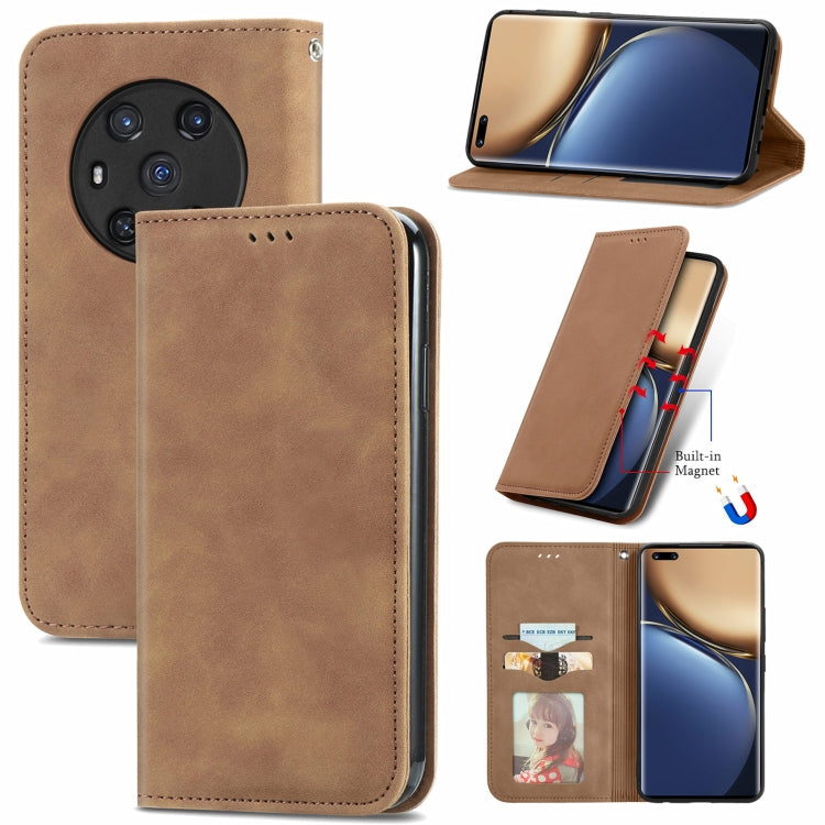 Retro Skin Feel Magnetic Horizontal Flip Leather Phone Case, For Honor Magic3 Pro, For Honor Magic3