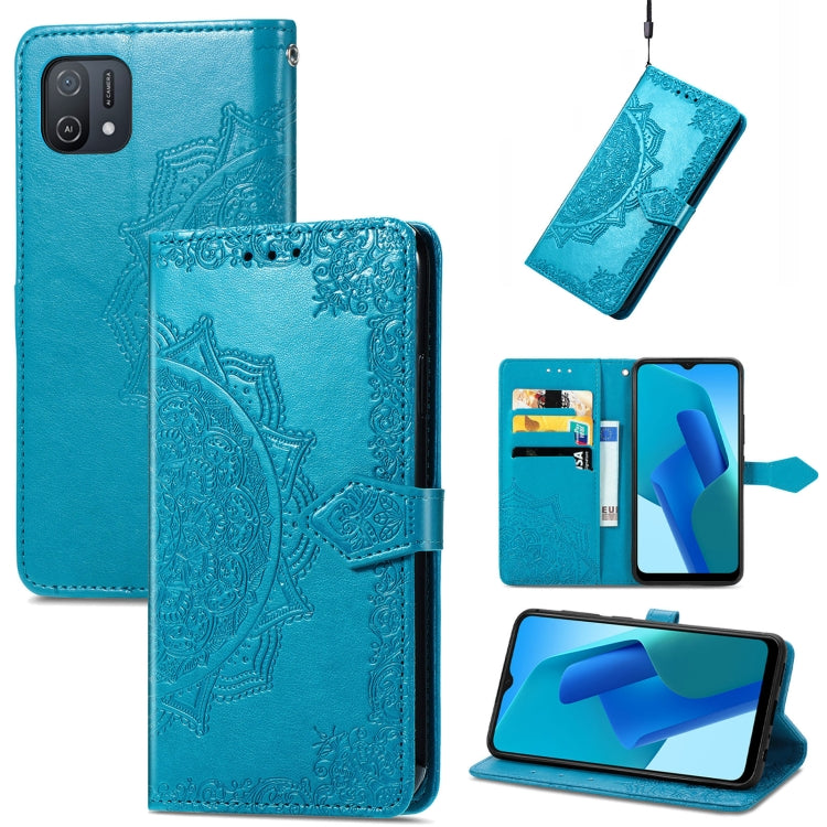 Mandala Flower Embossed Flip Leather Phone Case, For OPPO Reno7 5G, For OPPO Reno7 Pro 5G, For OPPO A16K