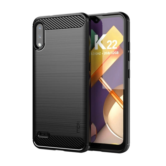 MOFI Gentleness Brushed Carbon Fiber Soft TPU Case, For LG K22 / K22 Plus, For LG K42, For LG K52 / K62 / K62+ / Q52 / Q62, For LG K92, For Google Pixel 6A, For Motorola Moto G51 5G, For Motorola Moto G71 5G, For Motorola Moto G200 5G / Edge S30