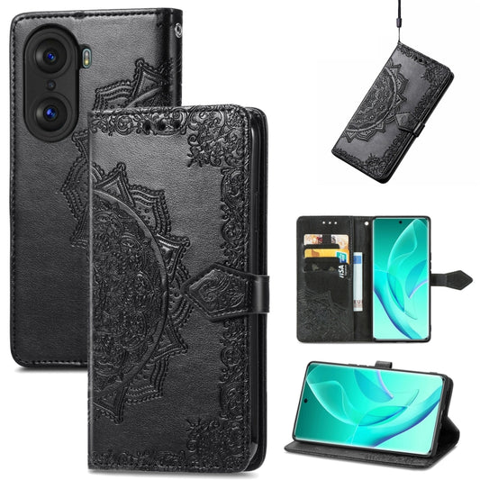 Mandala Flower Embossed Horizontal Flip Leather Phone Case, For Honor 60 Pro, For OnePlus 10 Pro, For ZTE Blade A31, For TCL 10L, For TCL 20 XE, For TCL 20B, For TCL 205