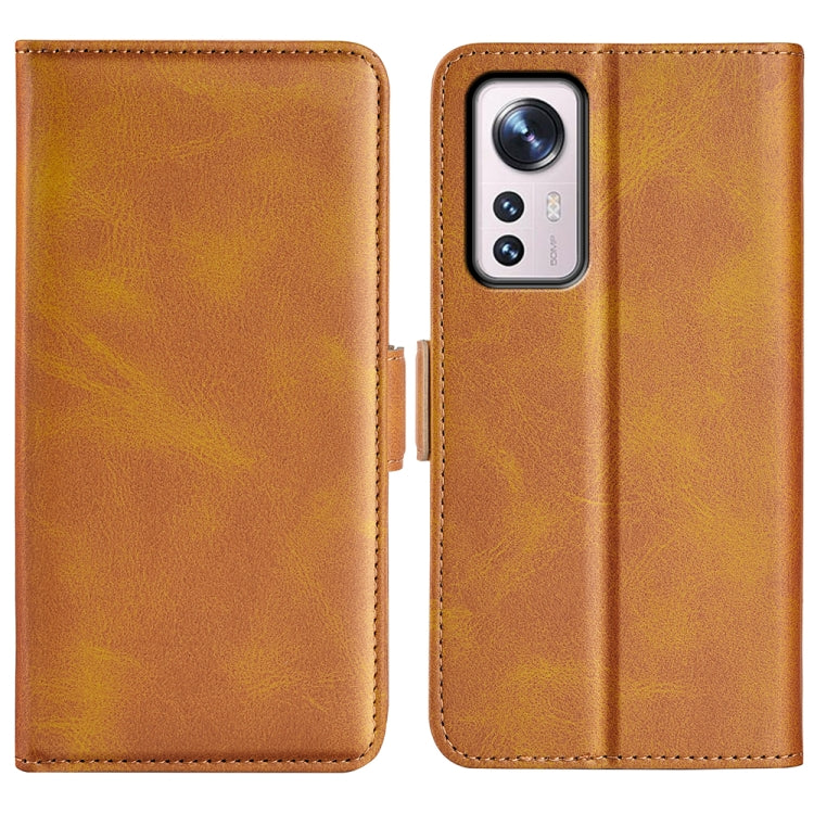 For Xiaomi 12 Dual-side Magnetic Buckle Flip Leather Phone Case, For Xiaomi 12