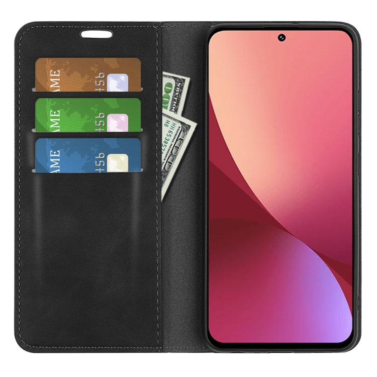 For Xiaomi 12 Pro Retro-skin Magnetic Suction Leather Phone Case, For Xiaomi 12 Pro