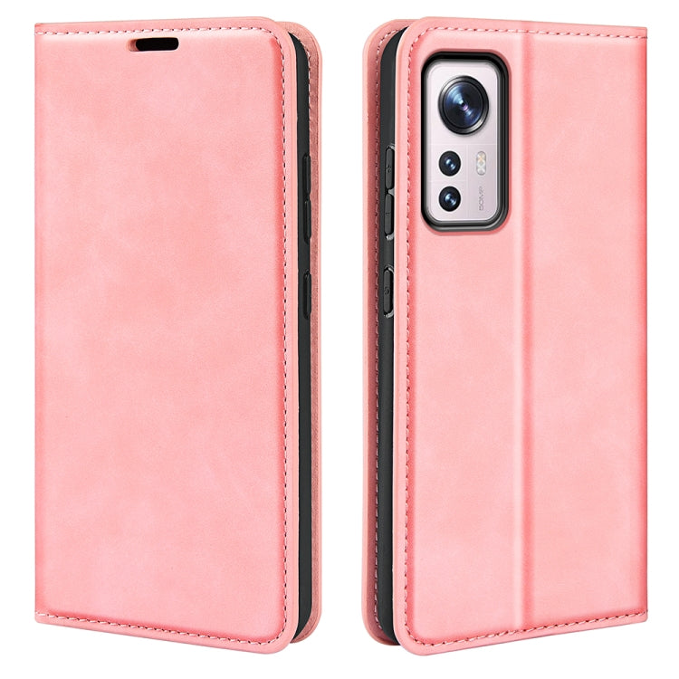 For Xiaomi 12 Pro Retro-skin Magnetic Suction Leather Phone Case, For Xiaomi 12 Pro