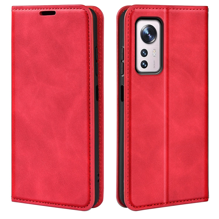 For Xiaomi 12 Pro Retro-skin Magnetic Suction Leather Phone Case, For Xiaomi 12 Pro