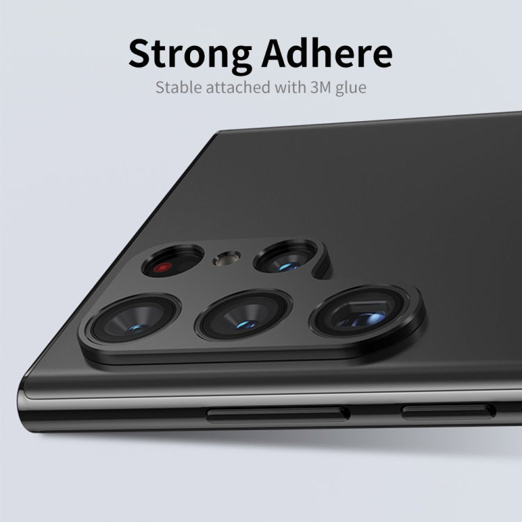 For Samsung Galaxy S22 Ultra 5G ENKAY Aluminium Alloy Camera Lens Protector Full Cover