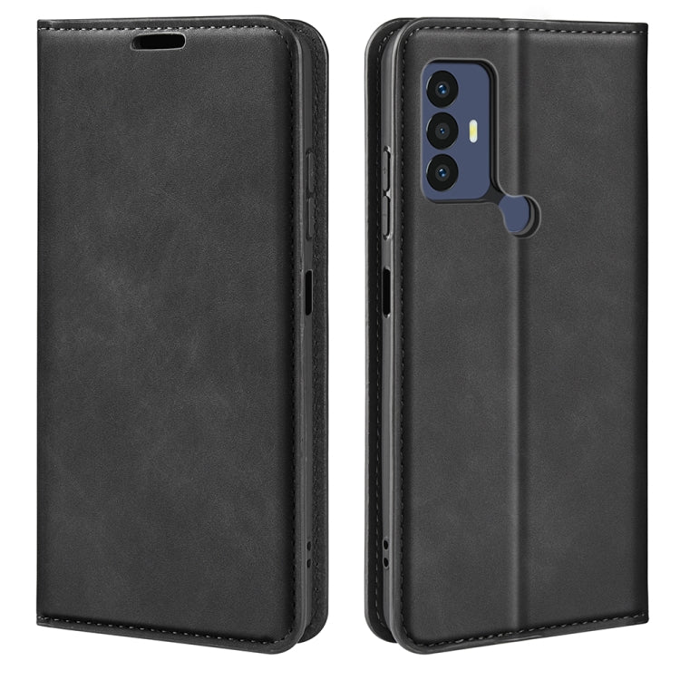 For TCL 30 SE/305/306 Retro-skin Magnetic Suction Leather Phone Case, For TCL 30 SE/305/306