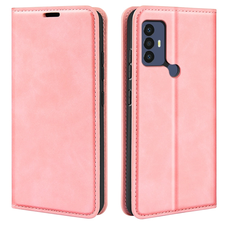 For TCL 30 SE/305/306 Retro-skin Magnetic Suction Leather Phone Case, For TCL 30 SE/305/306